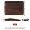 Alpine Swiss Harper Mens RFID Slim Money Clip Front Pocket Wallet Minimalist Leather ID Card Holder - 3 of 4