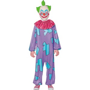 Killer Klowns From Outer Space Kids' Jumbo Halloween Costume Jumpsuit - 1 of 1