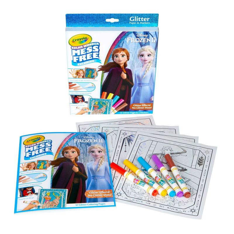Crayola Color Wonder Glitter Coloring Kit - Disney Frozen 2, 4 of 9