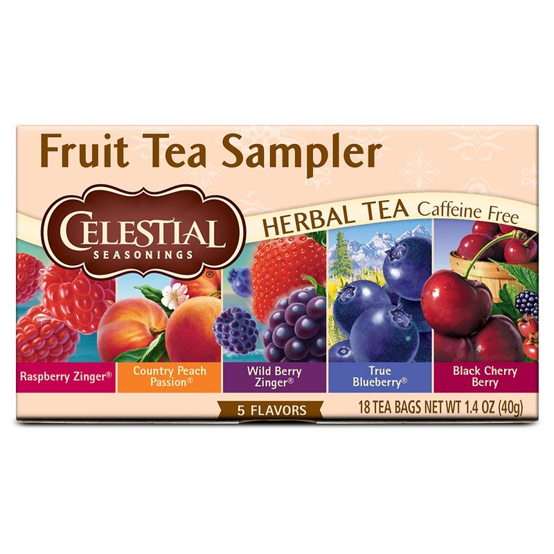 Celestial Seasonings Fruit Tea Sampler Herbal Tea - 18ct, 1 of 6