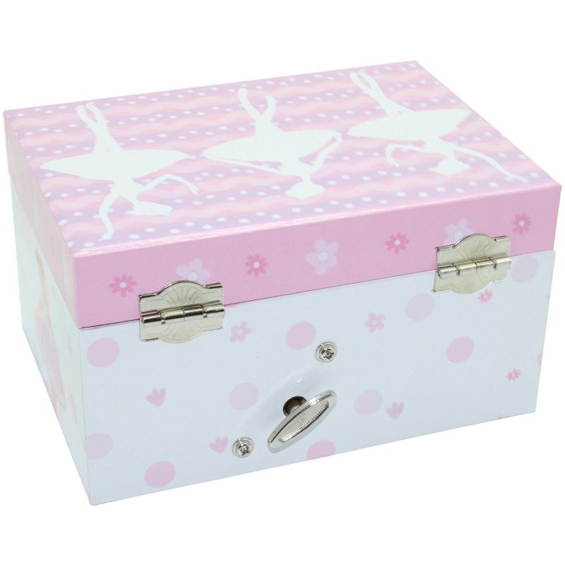 Jewelkeeper Girl's Ballerina Box, Sleeping Beauty Tune, Pink and White, 3 of 5