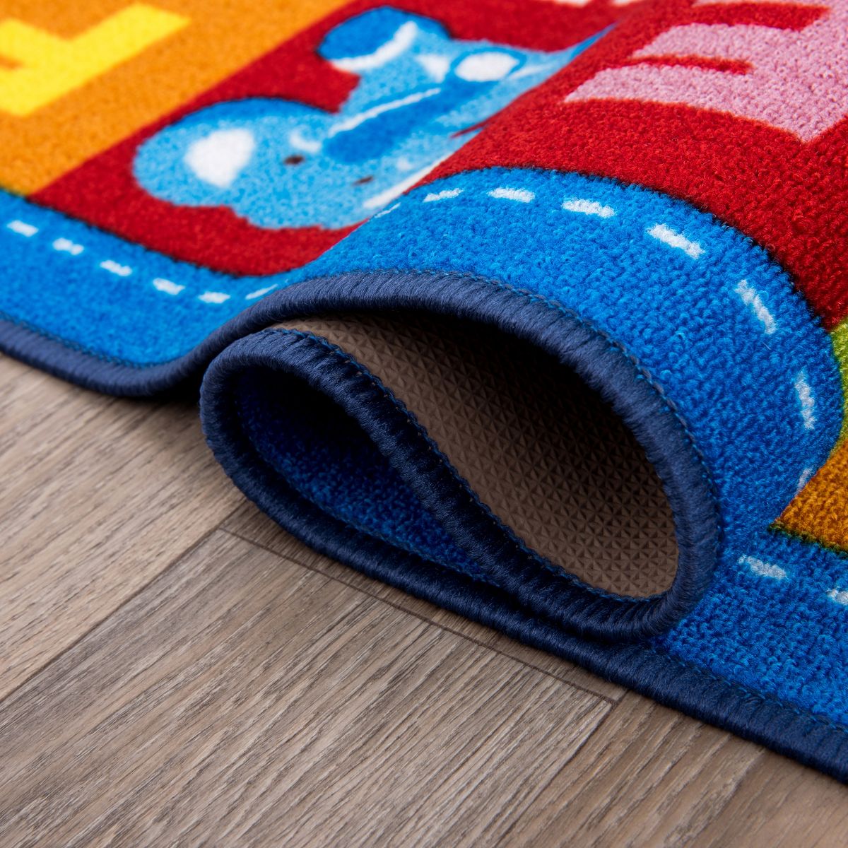 World Rug Gallery Kids Educational Learning Alphabet Symbols Non Slip Area Rug - thumbnail 5