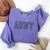 Simply Sage Market Embroidered Aunt Outline Garment Dyed Sweatshirt - 3 of 4