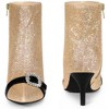 Perphy Women's Rhinestones Pointed Toe Stiletto Heel Glitter Ankle Boots - 2 of 4