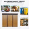 CAVINAS Multi-Functional Outdoor Storage Shed with Lockable Sliding Doors and Transparent plate - 3 of 4
