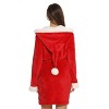 Just Love Women's Plush Critter Hooded Velour Robe – Cute Animal Design, Ultra Soft Lounge Wear - 4 of 4
