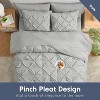 Nestl Comforter Set, 9 Piece Pinch Pleated Bedding Set, Bed in a Bag, All season Bed Set with Cooling Pillows - 2 of 4