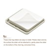 Unique Bargains Plastic Self-adhesive Square Carpeted Tile Vinyl Sliding Pads - 4 of 4