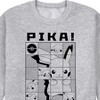 Men's - Pokémon - Pika Squares Graphic Fleece Sweatshirt - 2 of 4