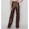 Women's Amelia High Waisted Pleather Pants - Canvas Apparel - 2 of 4