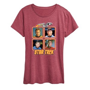 Women's - Star Trek - Retro Original Series Crew Short Sleeve Graphic T-Shirt - 1 of 4