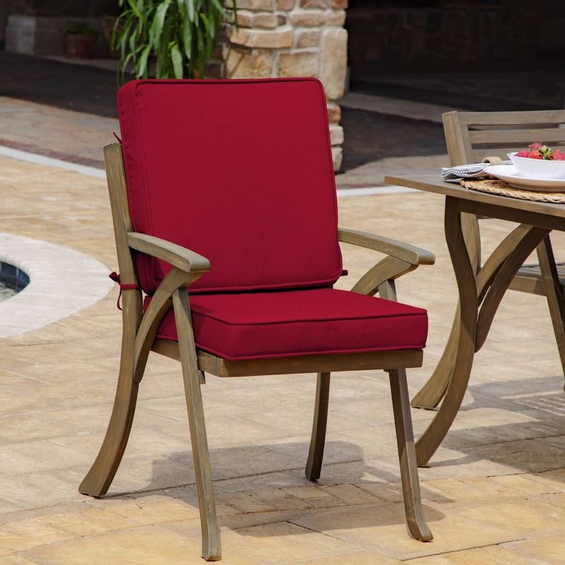 Arden 40"x20" ProFoam EverTru Acrylic Outdoor High Back Chair Cushion, 4 of 13