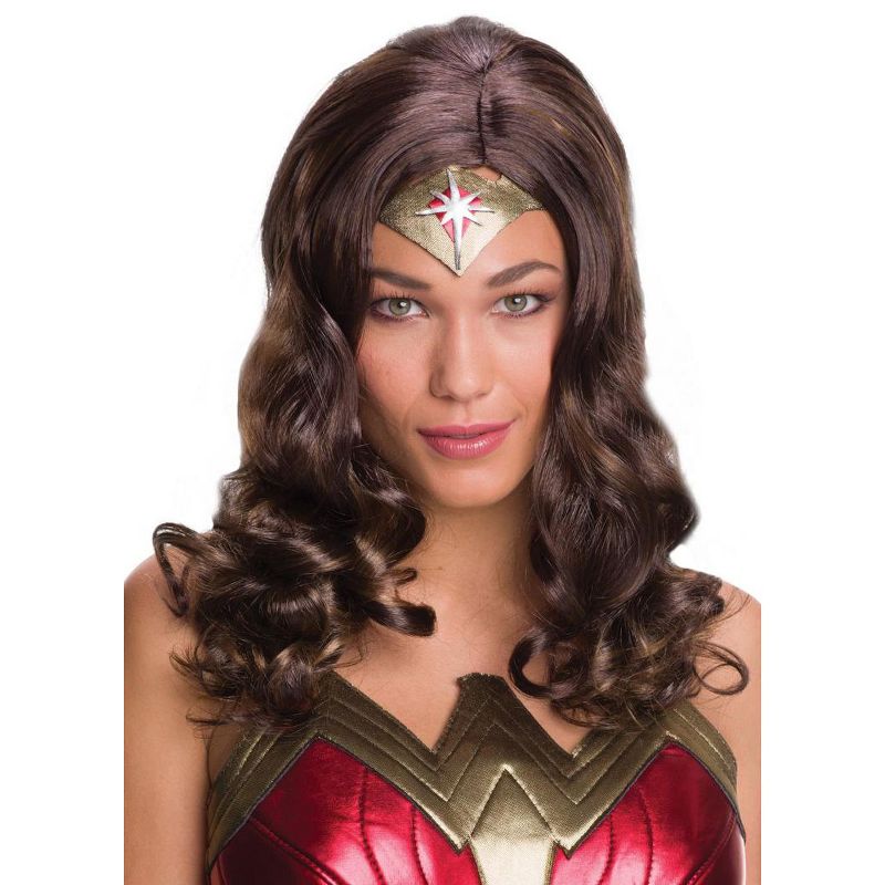 DC Comics JL Wonder Woman Adult Wig, 1 of 2
