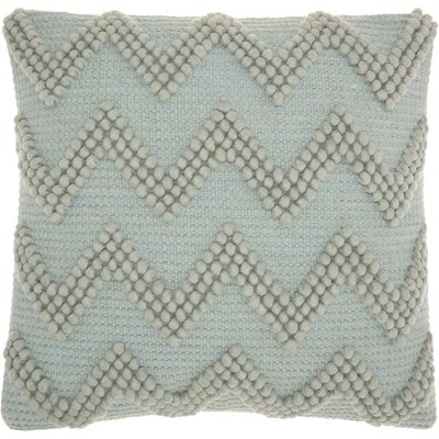 20"x20" Chevron Oversize Square Throw Pillow Celadon - Mina Victory