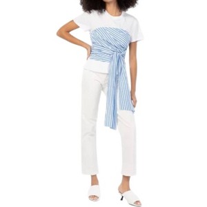 Women's Contrast Striped Corset Top - J2 Fashion - 1 of 3
