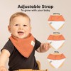 8pk Organic Baby Bandana Bibs, Baby Drool Bibs for Baby Boy, Girl, Baby Bibs for Infant, Newborn - 3 of 4