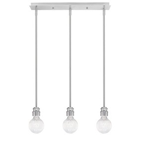 Toltec Lighting Edge 3 - Light Chandelier in  Brushed Nickel - 1 of 1