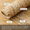 Racxily 2x3 Ft Jute Rug 100% Jute Natural Fiber,Ideal for Bedroom,Bathroom,Kitchen,Living Room - 3 of 4