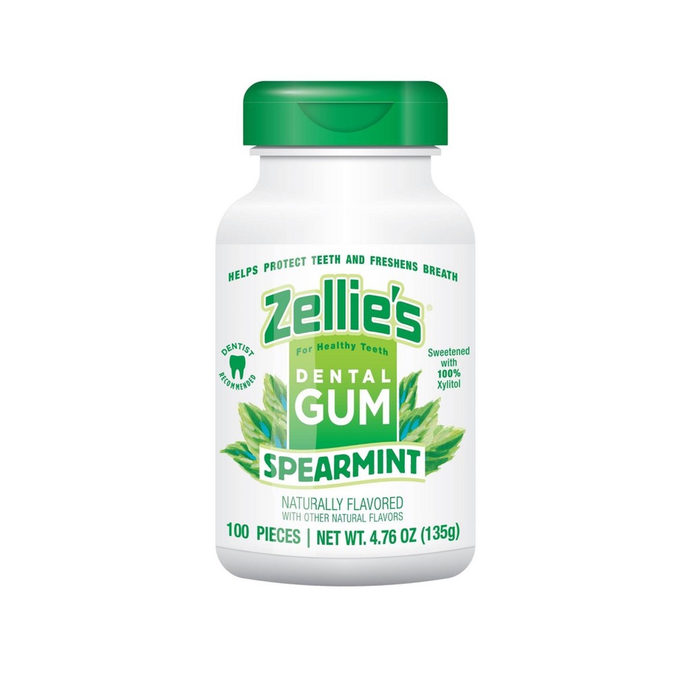 Zellie's Spearmint Xylitol Dental Gum - 100ct