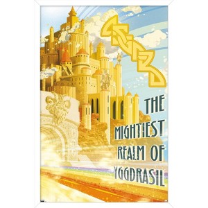 Trends International Marvel: Hero Lands - Asgard Framed Wall Poster Prints - 1 of 4