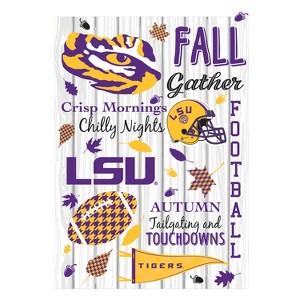 NCAA Louisiana State University House Flag, 28 x 44, Double Sided Garden Flags for Outside, Outdoor Flags for Gardens Patio, Indoor Wall Decor Flag - 1 of 1