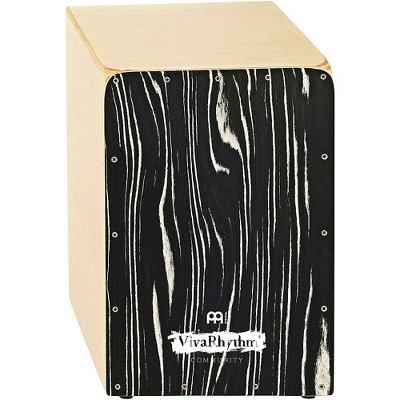 Meinl MEINL VivaRhythm Birch Wood Snare Cajon Striped Onyx