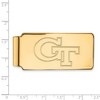 Black Bow Jewelry 14k Yellow Gold Plated Sterling Silver Georgia Tech Yellow Jackets NCAA Money Clip - 2 of 3