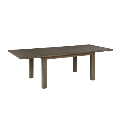 Elegant Transitional Dark Oak Extendable Dining Table