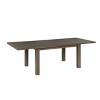 Acme Furniture 96" Nabirye Dining Table Dark Oak: 60 Day Warranty, Wood Composite, Pedestal Base - 2 of 3