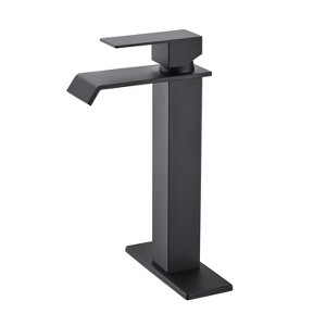 PAGED Bathroom Sink Faucet,Waterfall Spout Bathroom Faucet for Home Sinks - 1 of 4