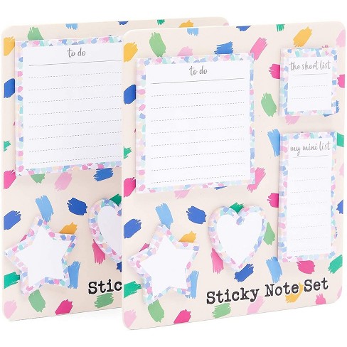600 Sheets Transparent Sticky Notes 3x3 inch,12 Packs Pastel