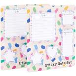 Paper Junkie 10 Pieces Pastel To Do Sticky Notes Set, 300 Sheets Per Memo Pad, 5 Sizes