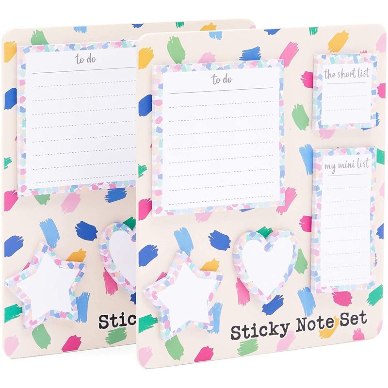 Paper Junkie 10 Pieces Pastel To Do Sticky Notes Set, 300 Sheets Per Memo Pad, 5 Sizes, 1 of 6