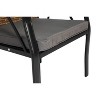 PAGED Outdoor Dining Set Outdoor Table and Chairs with Swivel Rock Chairs, Umbrella Hole, Cushions for Terrace, Lawn, Garden - 2 of 4