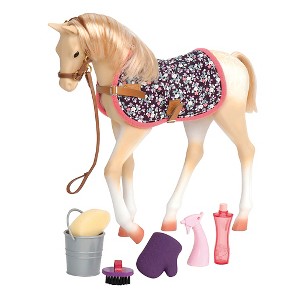 Our Generation Palomino Horse Foal Accessory Set for 18" Dolls - 1 of 4