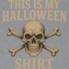 Rerun Island Women My Halloween Shirt Cross Skull Short Sleeve Graphic Cotton Baby Tee - 2 of 4