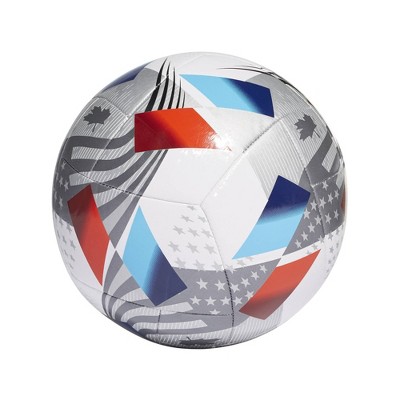 Adidas MLS Size 5 Club Sports Ball - White/Silver