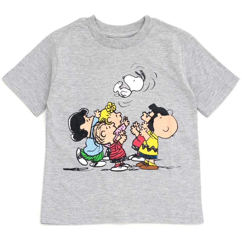 PEANUTS Woodstock Snoopy Charlie Brown 3 Pack T-Shirts Toddler to Big Kid, 5 of 8