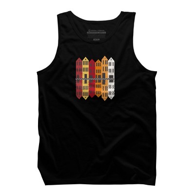 Men's Design By Humans Wooden houses By gegogneto Tank Top