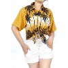 LA LEELA Button Down Shirt Casual Summer Party Blouse Shirt Floral Colourful Blouses Short Sleeve Vacation Button up Hawaiian Shirts - 4 of 4