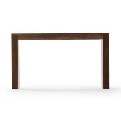 Plank+Beam 56" Walnut Solid Wood Console Table with Storage