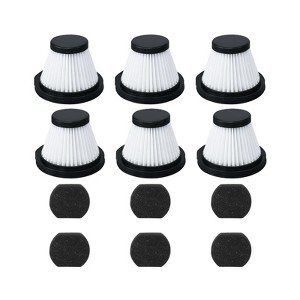 Nispira HEPA Filter Replacement Compatible with Xiaomi Deerma DX115 DX115S DX115C Handheld Portable Vacuum Cleaner, 6 Packs - 1 of 4