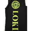 Marvel Comics Presents Loki Logo Men's Black Sleep Pajama Pants - image 2 of 3