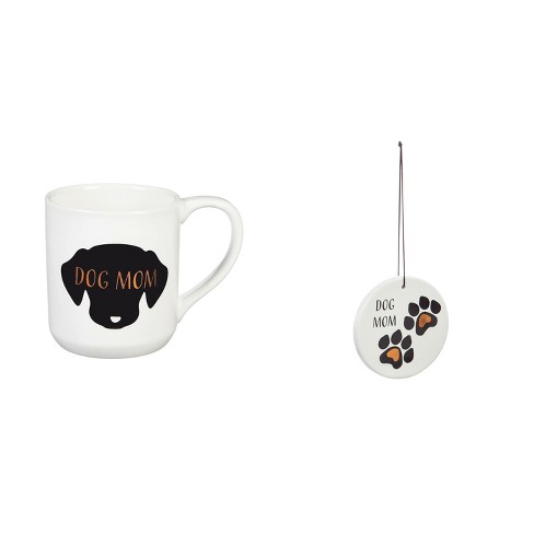 Evergreen Beautiful Dog Mom Cup and Coaster/Ornament Gift Set - 4 x 3 x 4 Inches - image 1 of 4