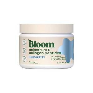 BLOOM NUTRITION Colostrum & Collagen Peptides Powder - Unflavored - 4.16oz/25 Servings - 1 of 4