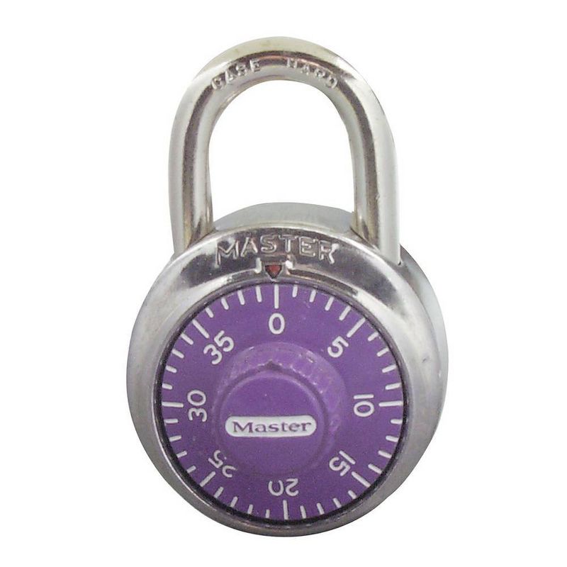 Master Lock 1-7/8" Purple Dial Combination Padlock, 3 of 5