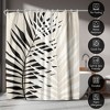 71x74 Abstract Leaf Shower Curtain - 100% Polyester - Water-Resistant Bath Curtain - 4 of 4