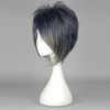 Unique Bargains Women's Halloween Wigs with Wig Cap 12" Black Blue 1 Pc - image 3 of 4