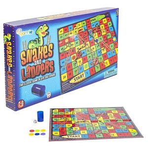 Gamie Snakes and Ladders Board Game - 1 of 4
