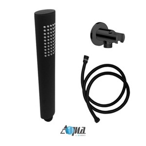 KubeBath Aqua Rondo by KubeBath Matte Black Handheld Kit With Handheld, 5Feet Long Hose and Wall Adapter - 1 of 1